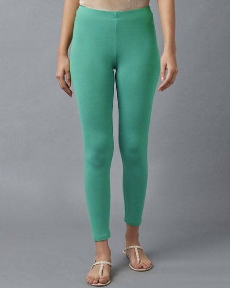 Buy Green Leggings for Women by Elleven Online