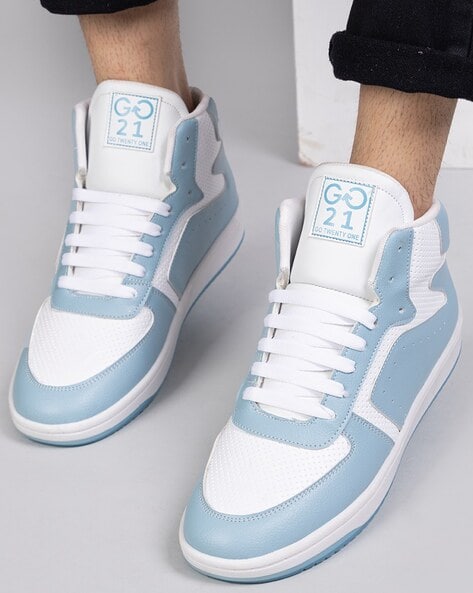 Buy Sky Blue Sneakers for Men by GO21 Online