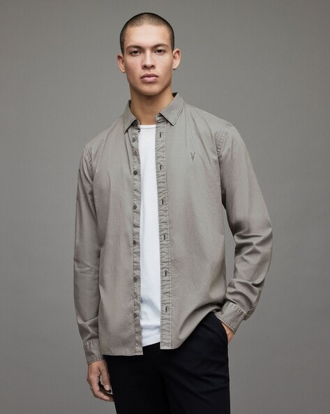 all saints slim fit shirt