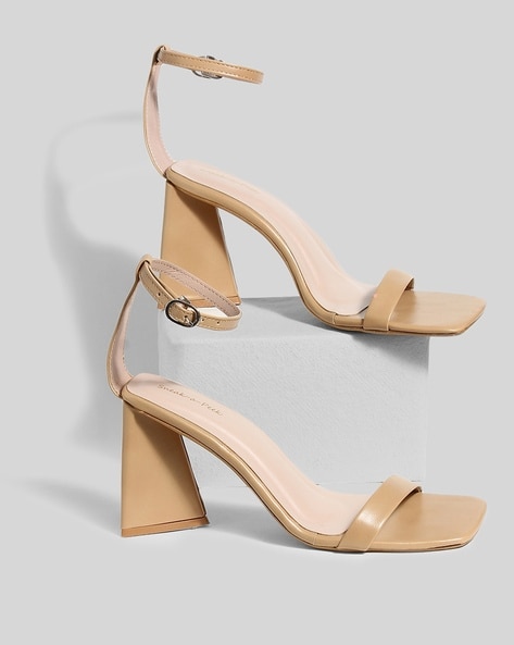 Nude high 2025 heel sandals