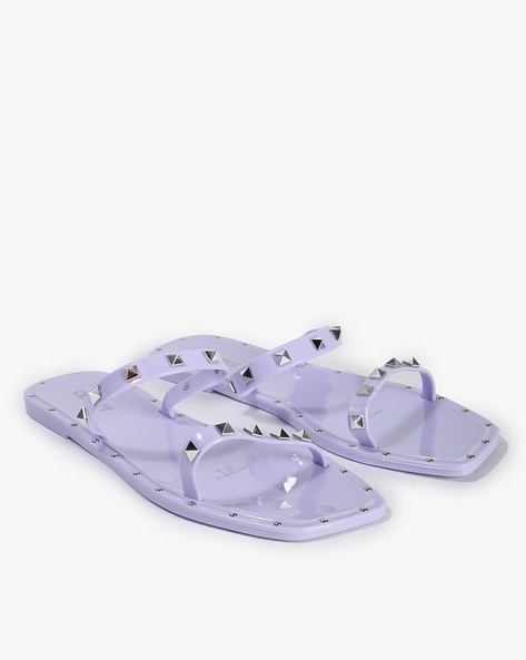 Lilac on sale flat sandals