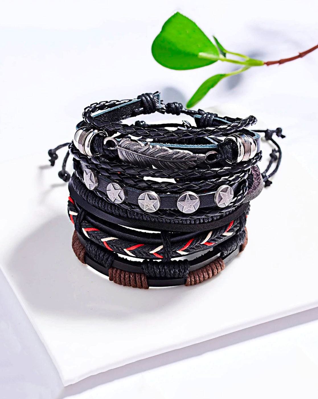 Buy Ted Baker Black Leather Bracelet for Women Online | The Collective
