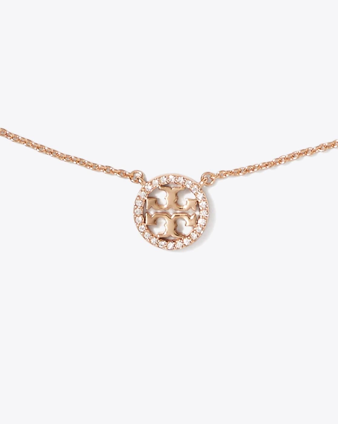 Tory Burch Miller Embellished Pendant Necklace - ShopStyle