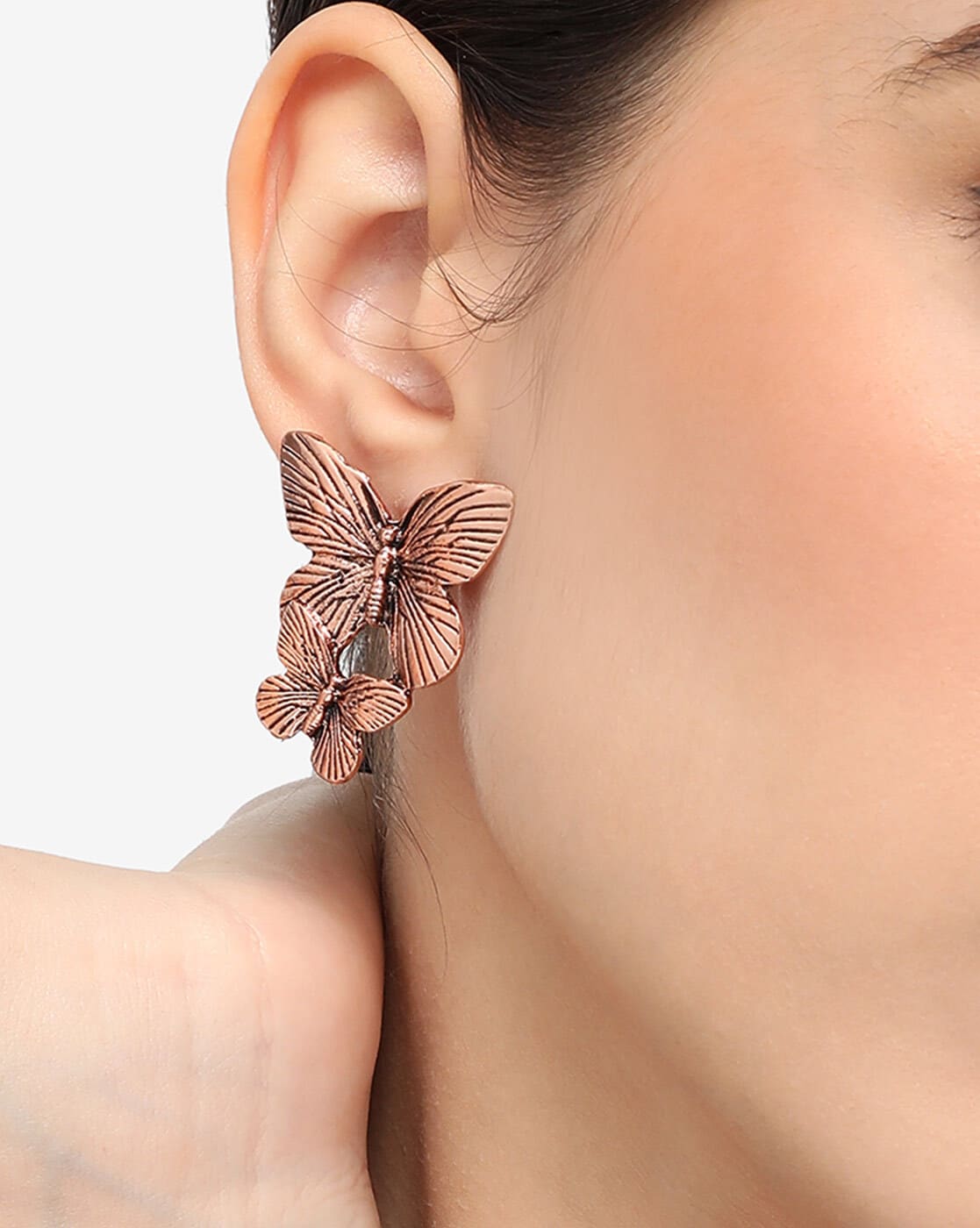 Real Gold Butterfly Earrings Top Sellers  dukesindiacom 1694815808