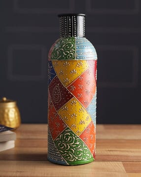 Handpainted Wooden Flower Vase