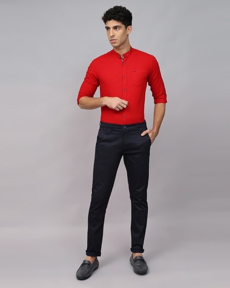 Pepzo Men Solid Casual Red Shirt - Buy Pepzo Men Solid Casual Red Shirt  Online at Best Prices in India | Flipkart.com