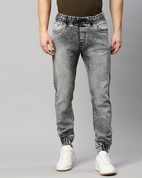 Grey best sale jean joggers