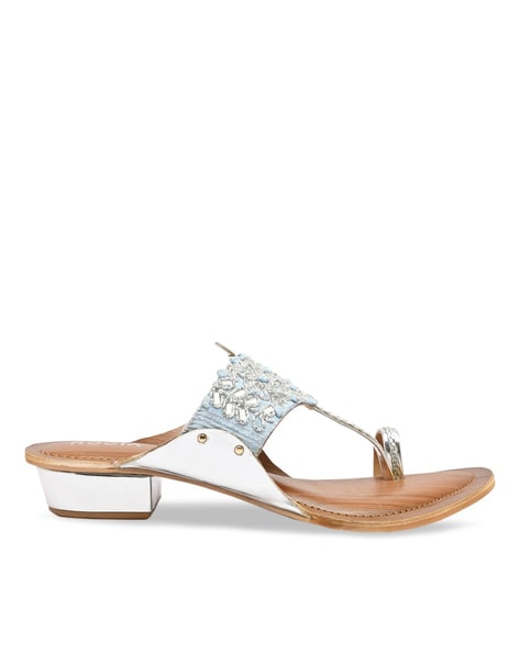 Embellished Toe Ring Sandals