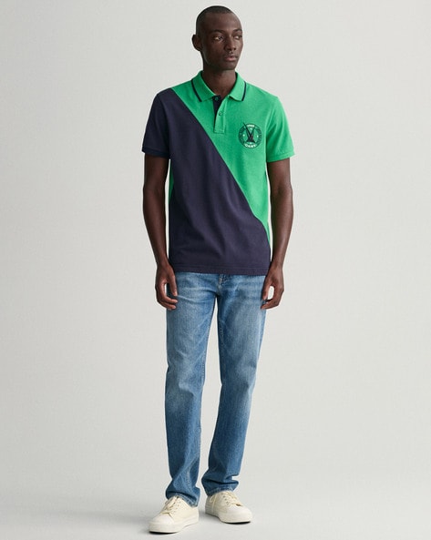 Green polo blue clearance pants