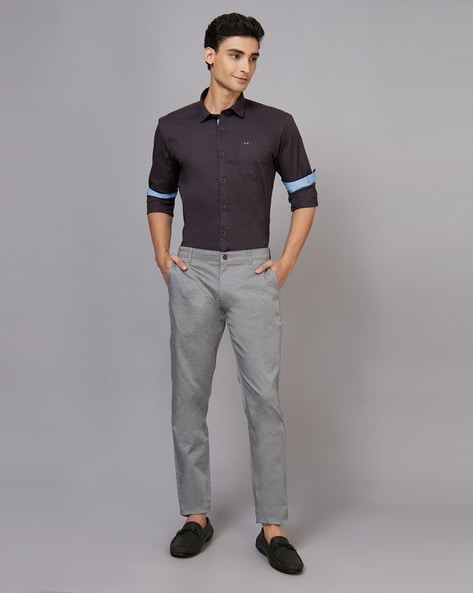 Slim Fit Shirt with Patch Pocket