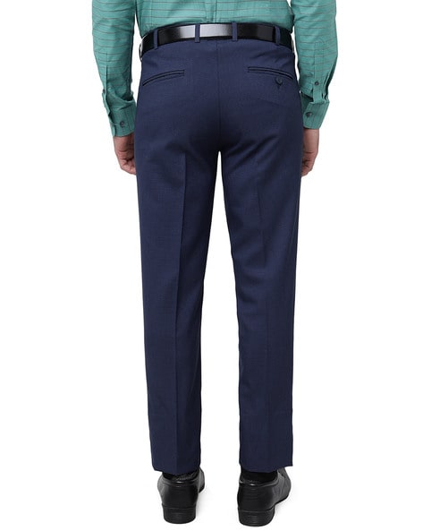 Buy JADE BLUE Men Regular Fit Formal Trousers - Trousers for Men 26115386 |  Myntra