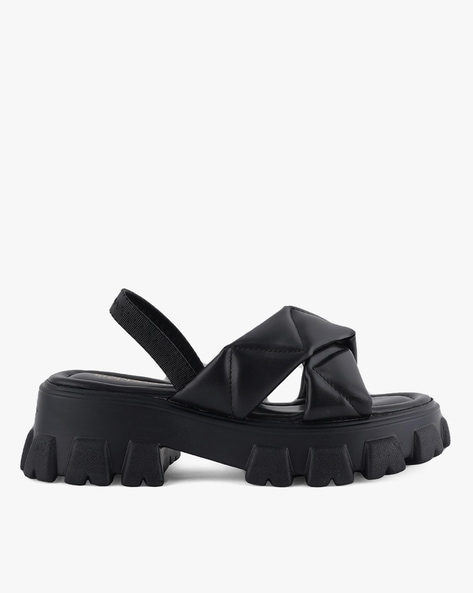 Platform criss cross discount sandals