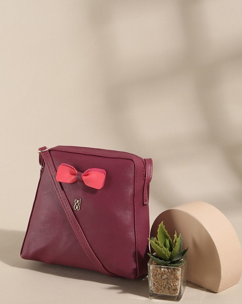 NaRaYa Pleated Mini Sling Bag: Handbags