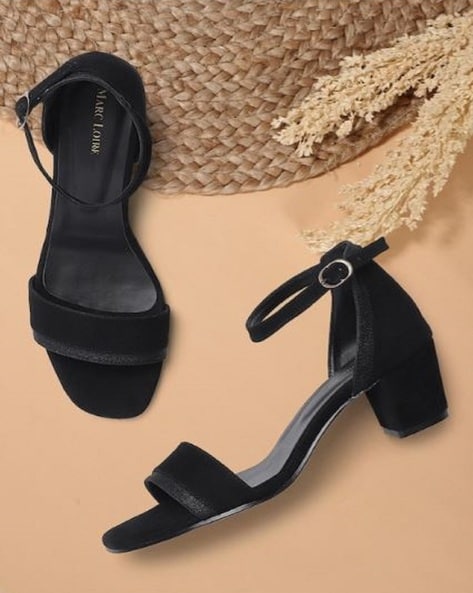 Womens black ankle strap sandals hot sale