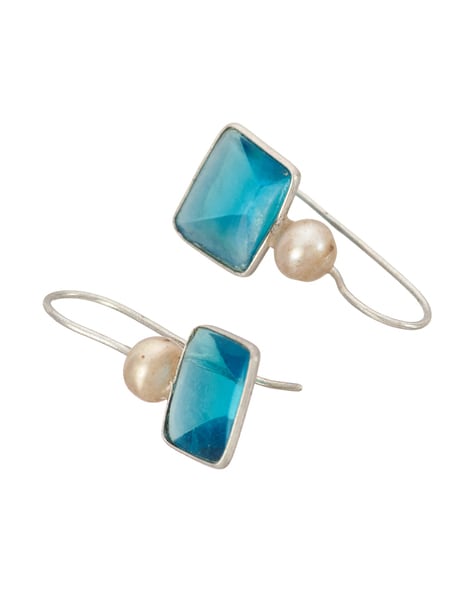 Buy Turquoise Earrings for Women by Fabindia Online | Ajio.com