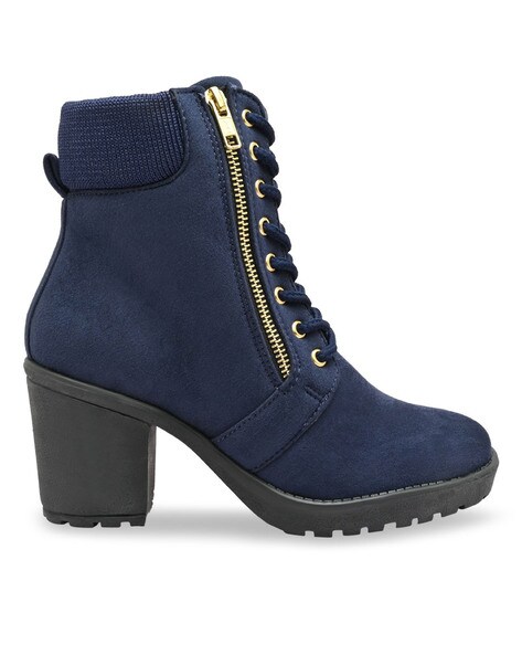 Navy best sale boots online