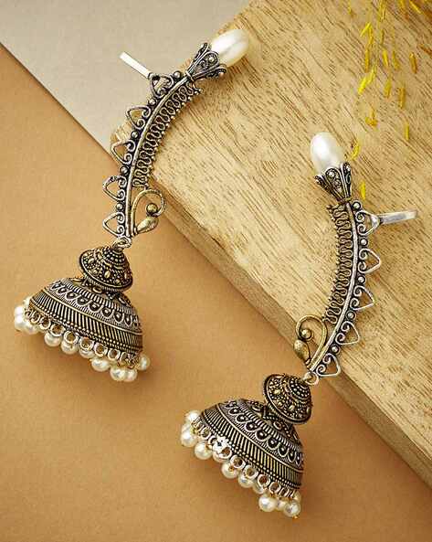 Buy Panash Pearl Peacock Shaped Jhumki Earrings Online At Best Price @ Tata  CLiQ