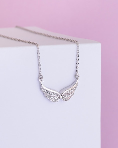 Buy Mia by Tanishq Cupid Edit Mystic Wings 14k Necklace Online At Best  Price @ Tata CLiQ