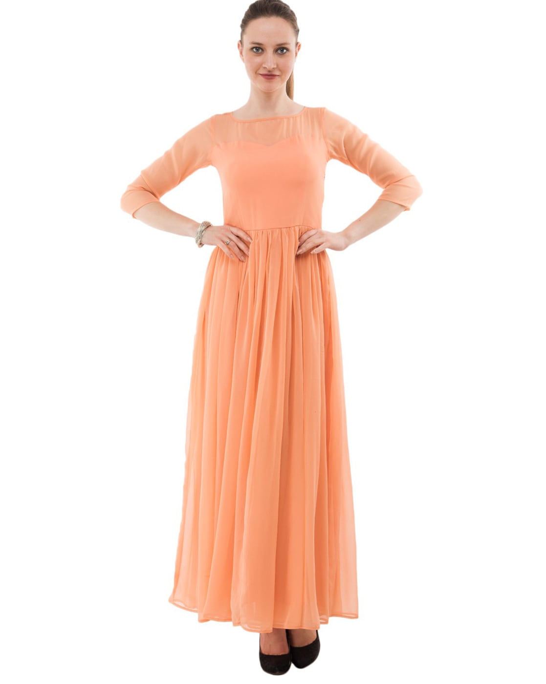 Buy Lavender Mirror Long Dress for women at best price