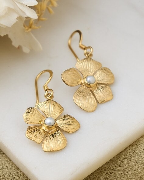 Buy Sliver-Toned Earrings for Women by Fabindia Online | Ajio.com