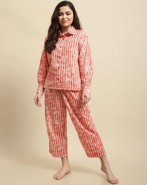 Red pyjama online top