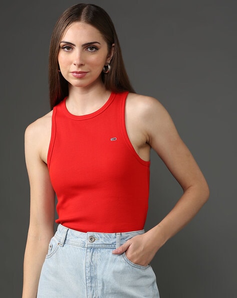 Blush Red Tops for by HILFIGER Online | Ajio.com