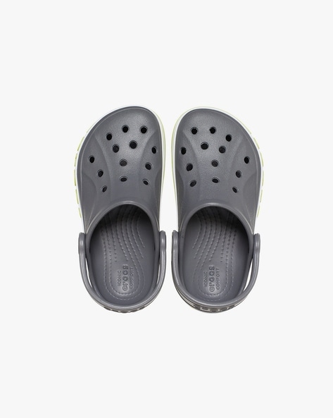 Grey discount kids crocs