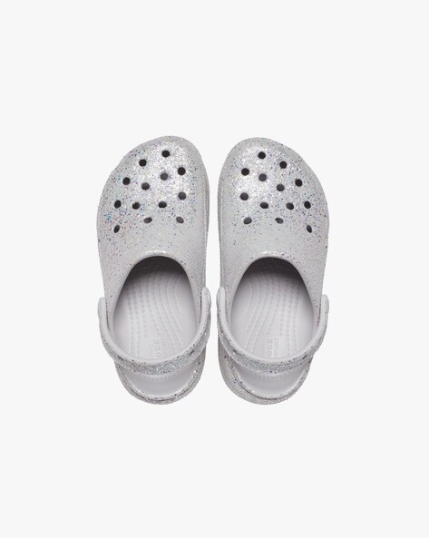 Crocs discount metallic silver