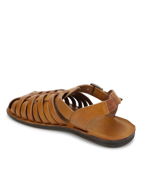 Buy Leather Toe strap Chappal for Men Online at Fabindia | 10720303