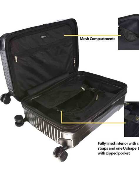 Buy Trolley Bag Set, Small and Medium Suitcase for Travel, 2 Wheel 55 & 65  cm Luggage for Men and Women, Soft Side Cabin and Check in Bag (Combo,  Black) at