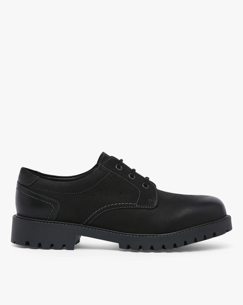 Gas Nero Buck In Lace-Up Shoes