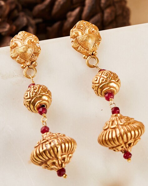 Buy Metal Ethnic Dangler Earrings for Women Online at Fabindia | 10641638