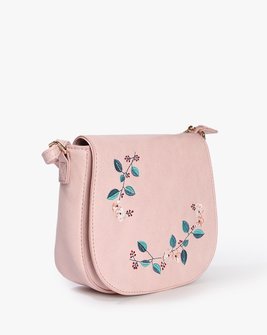 Floral Print Sling Bag with Adjustable Strap