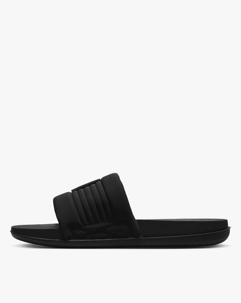 Adidas cloudfoam slides online all black