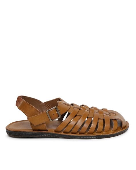 Buy CLARKS Brown Leather Low Tops Slipon Mens Sandals | Shoppers Stop