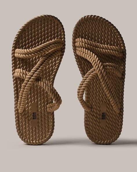 Buy Beige Flat Sandals for Women by Buda Jeans Co Online Ajio