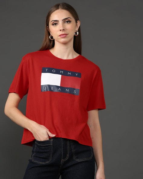 Tommy hilfiger flag t shirt hot sale