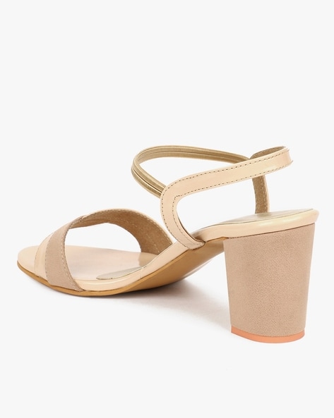 Buy Cream Heeled Sandals for Women by Marc Loire Online