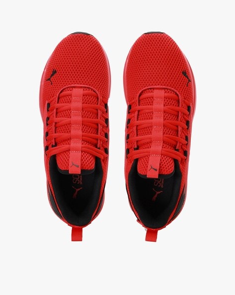 Puma red shoes clearance quality