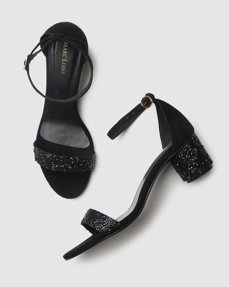 Semplice black glitter pump | Atelier Rangoni