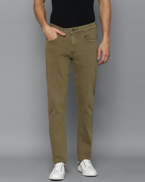 Louis Philippe Jeans Regular Fit Men Khaki Trousers - Buy Louis Philippe  Jeans Regular Fit Men Khaki Trousers Online at Best Prices in India