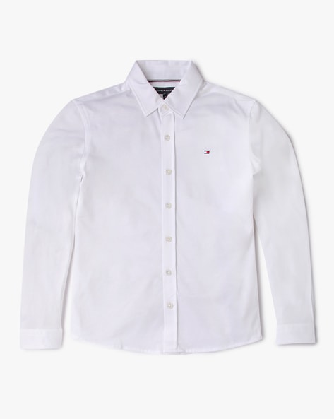 hensigt Effektivt i mellemtiden Buy White Shirts for Boys by TOMMY HILFIGER Online | Ajio.com