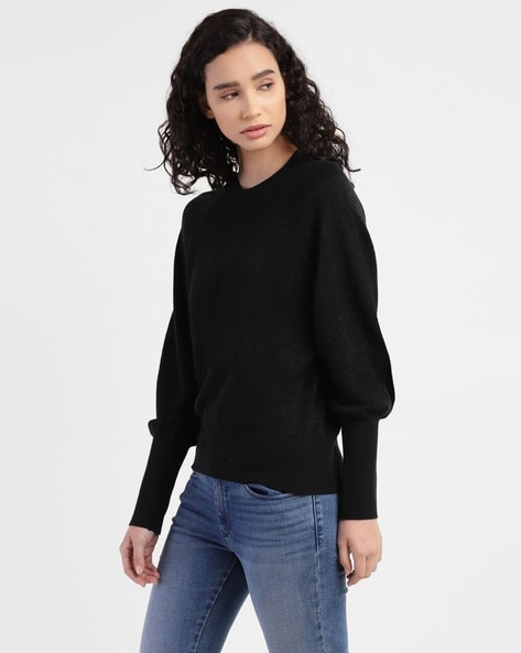 Levis Crew-Neck Pullover with Raglan Sleeves