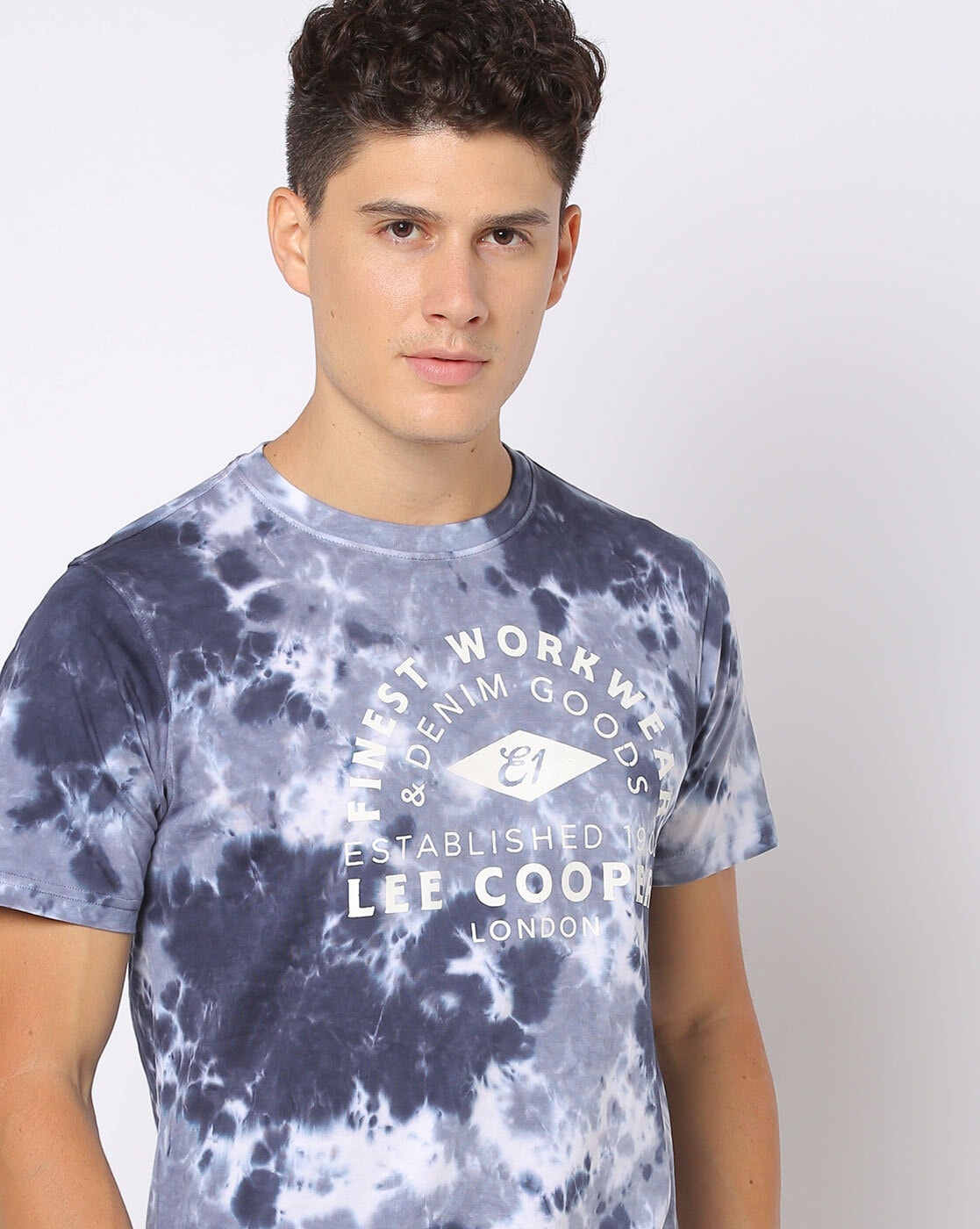 Buy Navy Blue Tshirts for Men by LEE COOPER Online | Ajio.com
