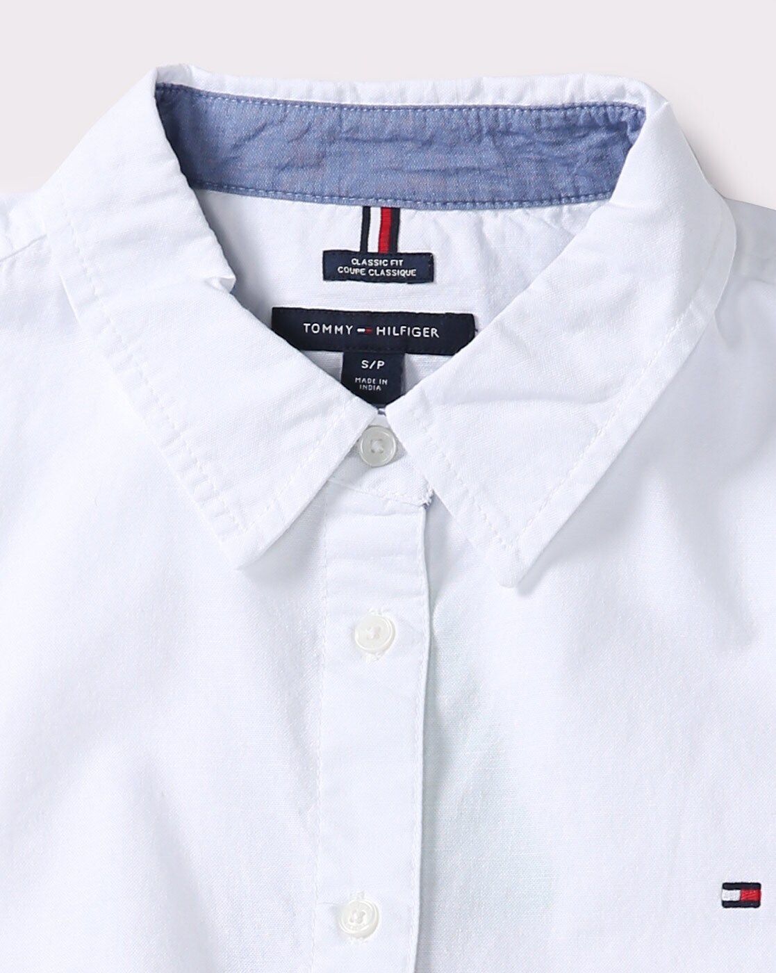 TOMMY HILFIGER Women Solid Casual White Shirt - Buy TOMMY HILFIGER Women  Solid Casual White Shirt Online at Best Prices in India