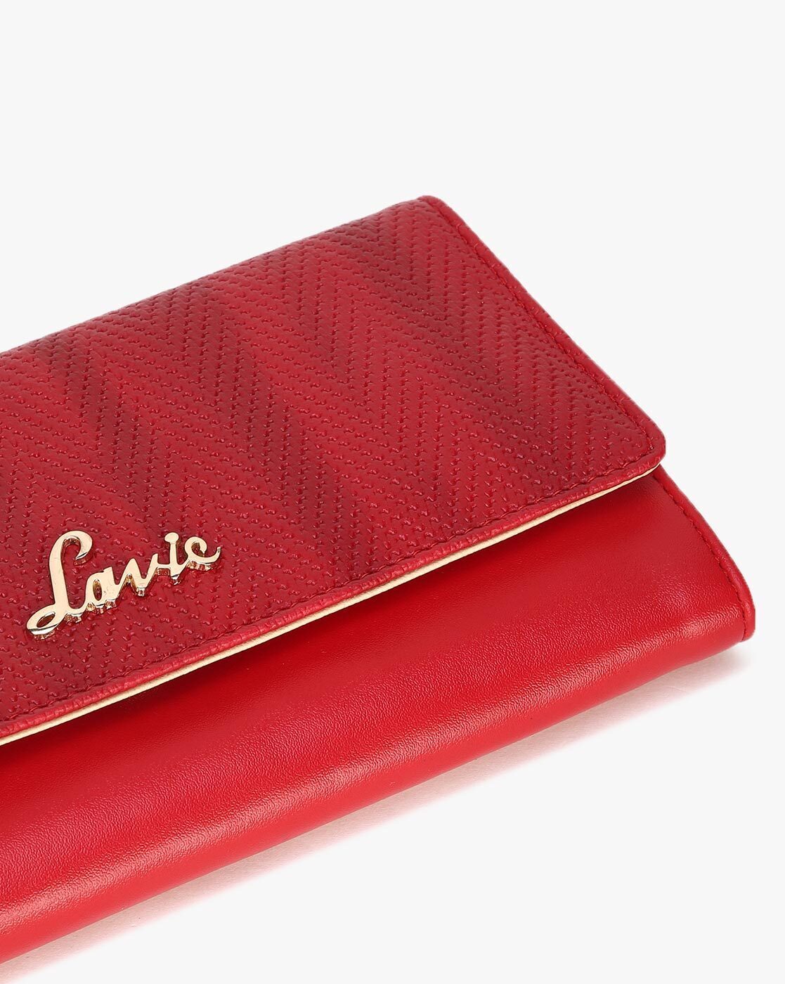 Buy Lavie Papel Fuchsia Paneled Tri-Fold Wallet For Women At Best Price @  Tata CLiQ