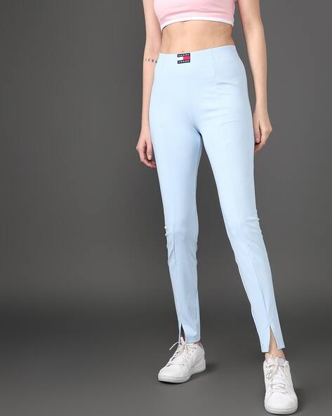 TOMMY HILFIGER Slim Fit Leggings with Logo Patch