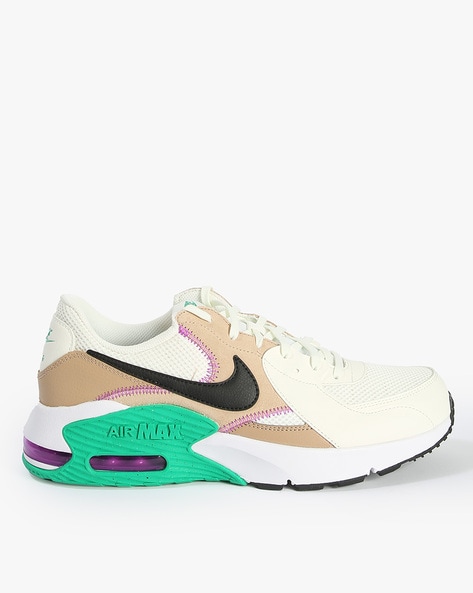 Buy Nike Air Max Excee Lace-Up Sneakers | White Color Men | Ajio Luxe