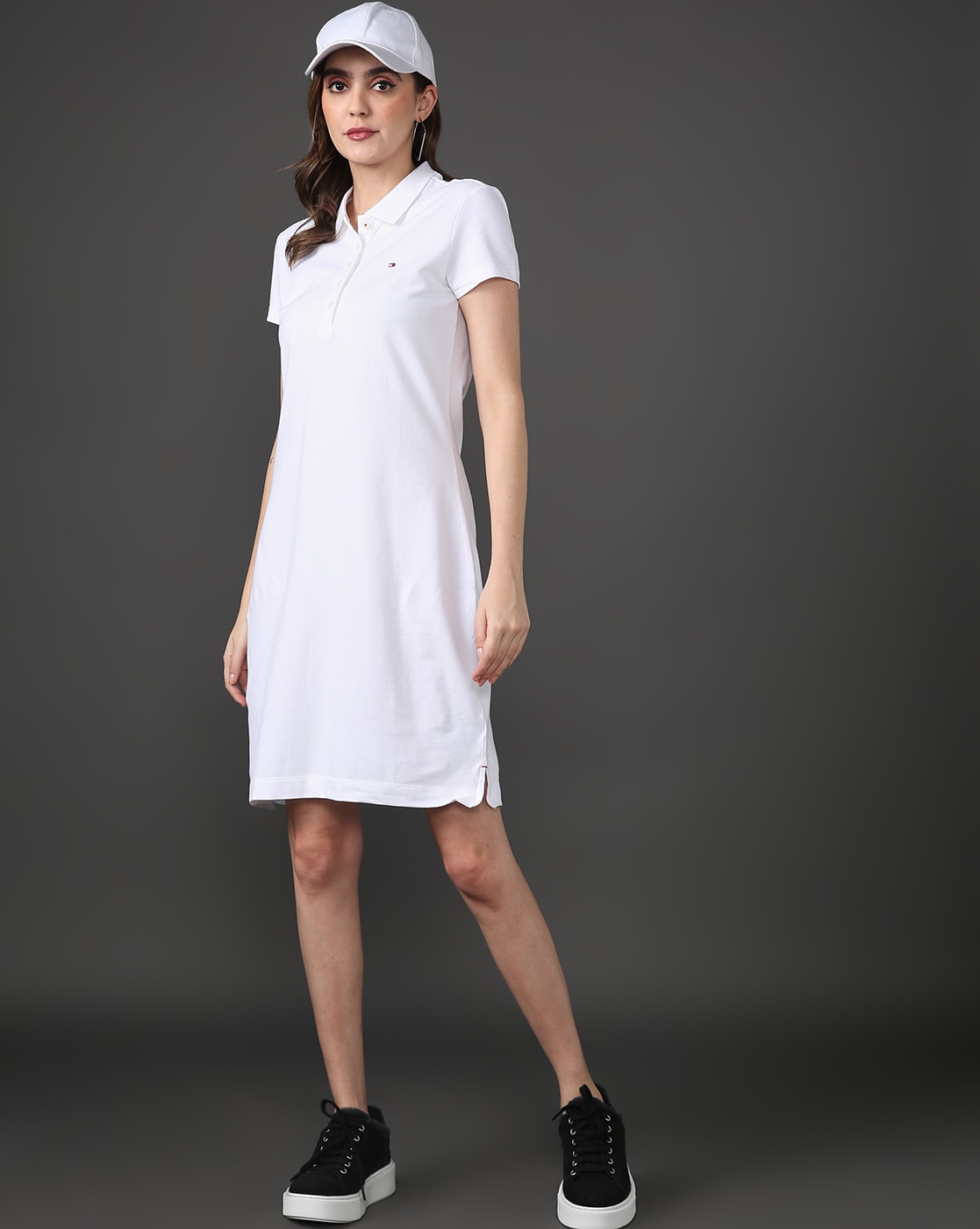 Linen Shirt Dress - White – Pour Les Femmes