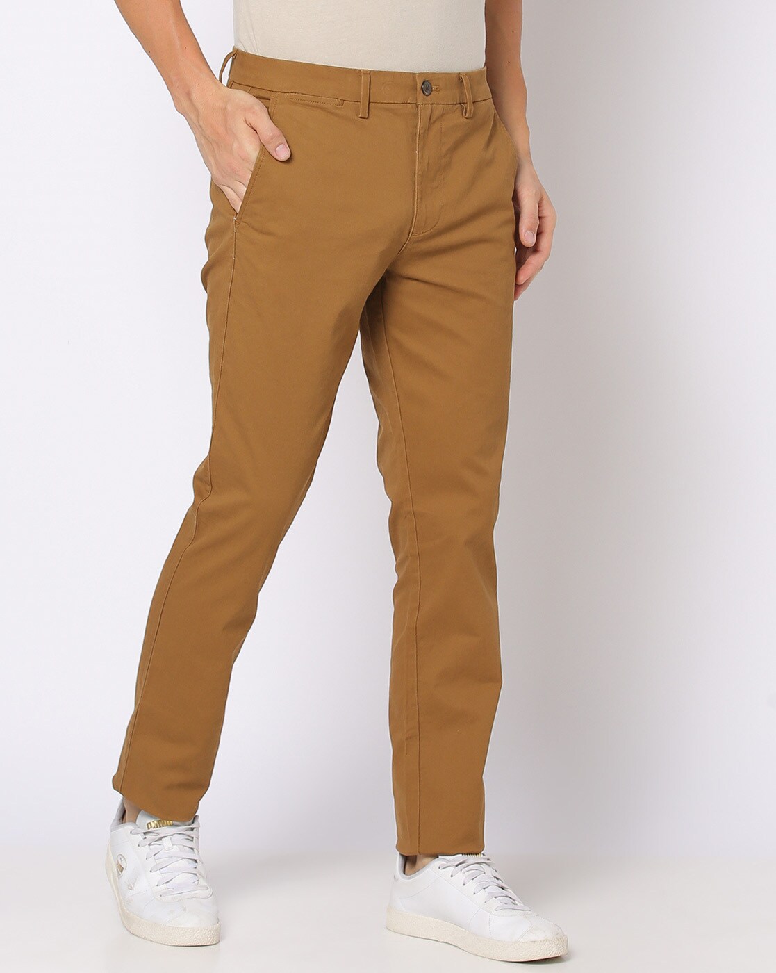 Buy GAP GapFlex Essential Straight Fit Khaki Trousers Online  ZALORA  Malaysia